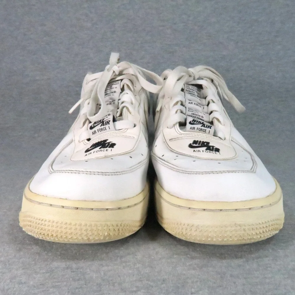 Nike Air Force 1 '07 LV8 Double Air Shoes Mens 10 White Black Low Top CJ1379-100